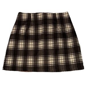 SHEIN Plaid Mini Skirt